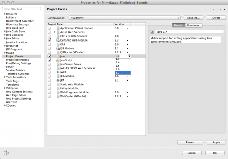 Eclipse Project Facets 设置修复 Java 编译器级别与安装的 Java 项目 facet 版本不匹配的问题