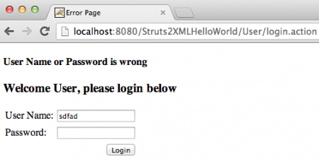 Struts 2 教程 Hello World XML 错误