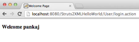 Struts 教程 Hello World XML 主页