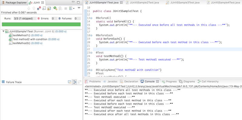 Junit 5 教程，eclipse 运行 junit 测试