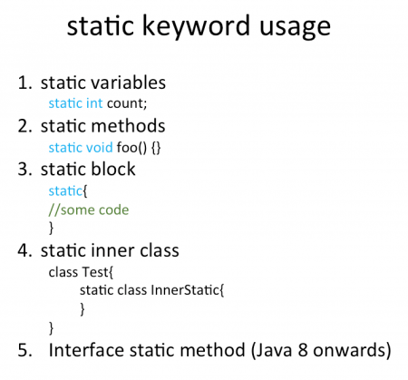 Java中的static关键字