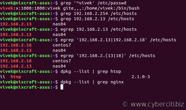 Linux 和 Unix 用户的 grep 命令示例