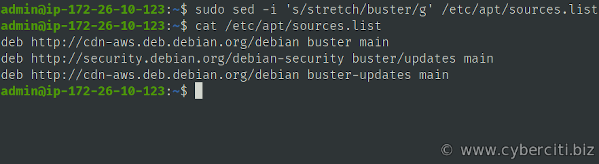 如何将 Debian 9 Stretch 升级到 Linux Debian 10 Buster