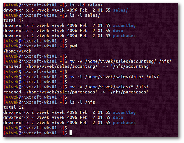 如何在 Linux 中使用 mv 命令移动目录