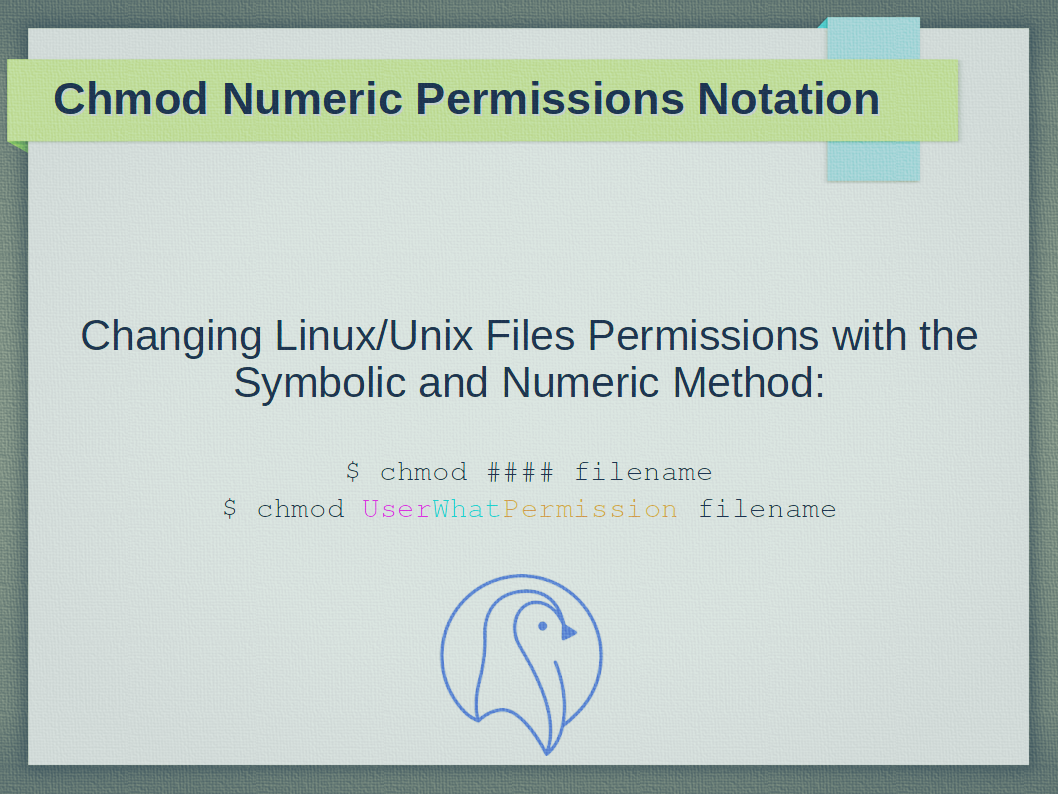 Linux 和 Unix Chmod 命令的 Chmod 数字权限表示法