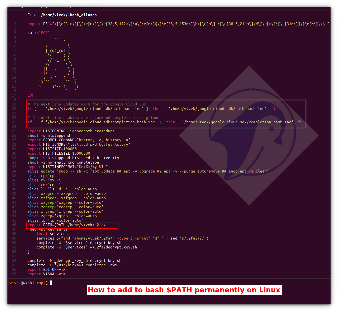 如何在 Linux 上永久添加到 bash $PATH