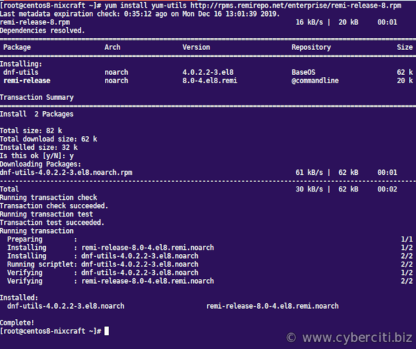 在 CentOS 8 上为 PHP 7.3 和 7.4 启用 Remi 存储库