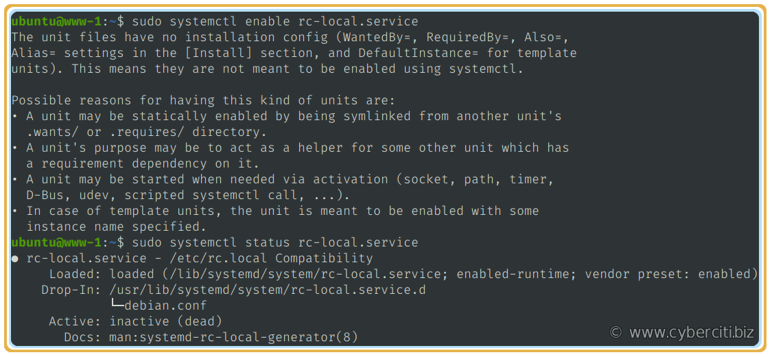 如何使用 Systemd 启用 etc rc.local