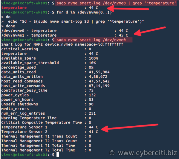 Linux 使用命令行查找 NVMe SSD 温度