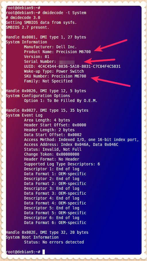 如何在 Linux 上使用 Dmidecode 命令获取硬件信息