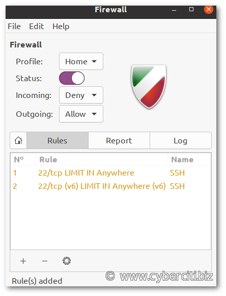 使用 UFW 限制 ssh