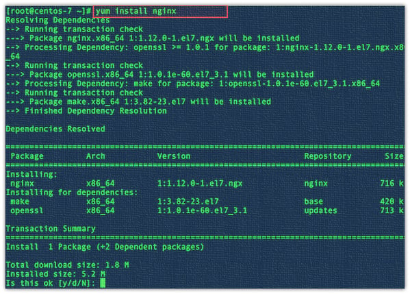 图 01：从官方仓库安装 Nginx