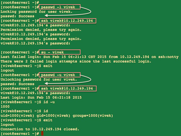 图 01：如何在 Linux 中禁用用户登录而不禁用账户