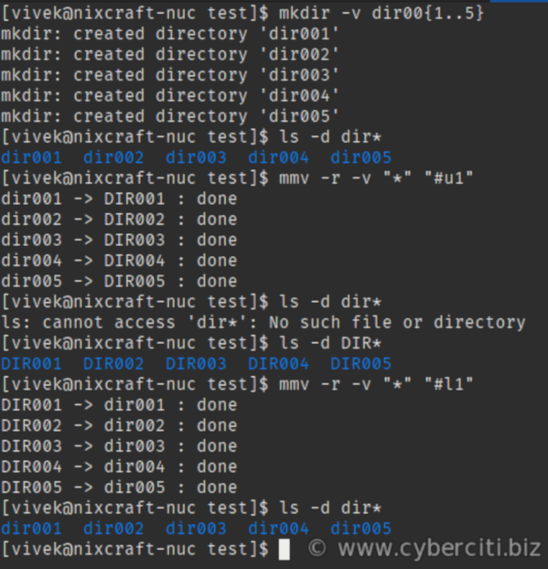 mmv - Linux 中用于重命名多个文件的命令行工具