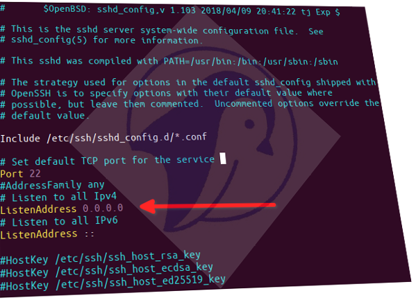 配置 OpenSSH 以监听 IPv6 地址