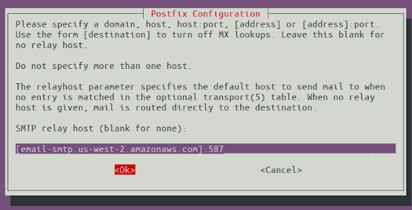 Satallite Postfix 智能主机 SES