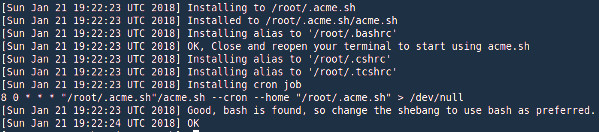 在 centos 7 或 rhel 7 上安装 acme.sh 客户端