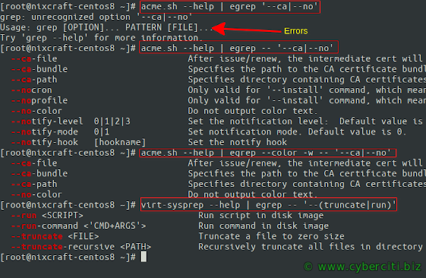 如何在 Linux 和 Unix 上对多个模式进行 Grep