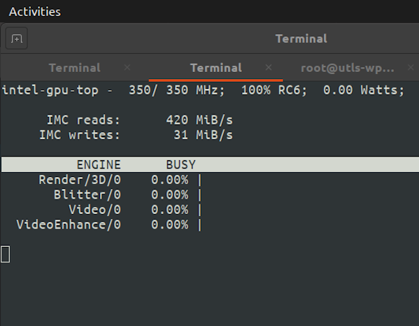 适用于英特尔的 Linux GPU 监控和诊断命令行工具