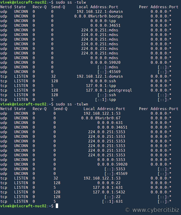 Linux 使用 ss 命令检查端口是否正在使用