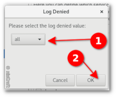 FirewallD 在 Linux 中配置拒绝数据包的日志记录