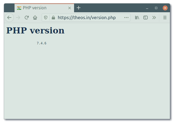 phpversion 获取当前 PHP 版本