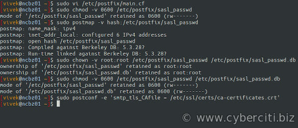 如何使用 Postfix 配置 AWS SES